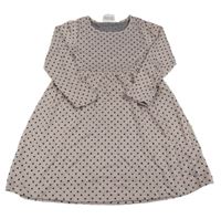 Pudrové puntíkaté šaty Topolino