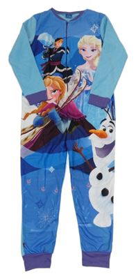 Modrý fleecový overal s Frozen Disney