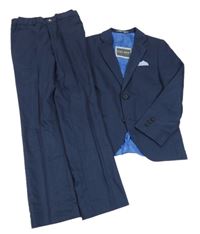 2set - Tmavomodré slavnostní sako + kalhoty