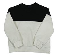 Bílo-černá vzorovaná mikina LC Waikiki