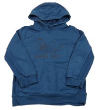 Tmavomodrá mikina s horami a kapucí Topolino