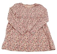 Růžová květovaná tunika Topolino