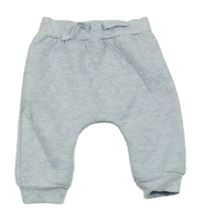 Světlemodré melírované prošívané tepláky Tu