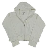 Smetanová propínací crop mikina s kapucí F&F