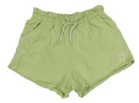 Zelené teplákové kraťasy s nášivkou Zara