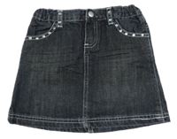 Antracitová riflová sukně s kamínky Chicco