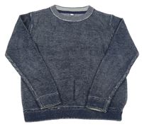 Tmavomodrý melírovaný svetr M&S