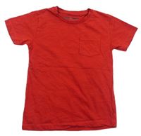 Červené tričko s kapsou Next
