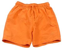 Neonově oranžové plážové kraťasy Primark