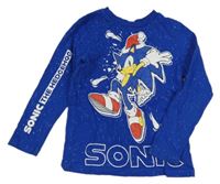 Modré vzorované triko se Sonicem George