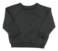 Tmavošedá žebrovaná mikina Primark