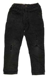 Černé skinny rifle s prošoupáním Zara