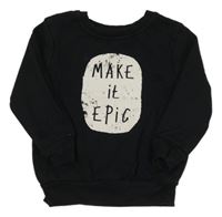 Černá mikina s potiskem George