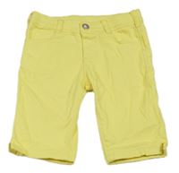 Žluté riflové kraťasy 