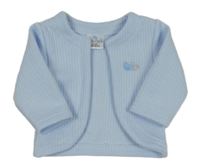 Světlemodrý teplákový kabátek s výšivkou 