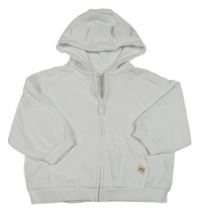 Bílá propínací mikina s kapucí Next