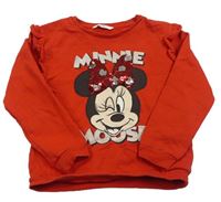 Červená mikina s Minnie M&S