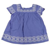 Modro-bílá vzorovaná halenka H&M