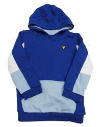 Tmavomodro-bílá mikina s kapucí Lyle & Scott