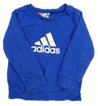 Modrá mikina s logem Adidas