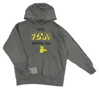 Šedá mikina s Pikachuem a kapucí 