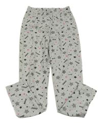 Světlešedé legíny s hvězdami a nápisy LC Waikiki