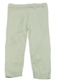 Mintové žebrované úpletové lehké tepláky F&F