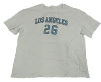 Bílé tričko s nápisem a číslem Shein