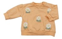 Meruňková květovaná mikina Nutmeg