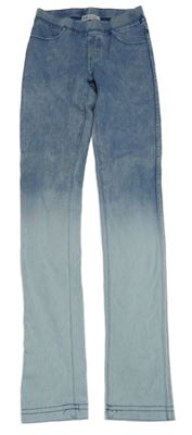 Modro-světlemodré ombré tregíny riflového vzhledu H&M
