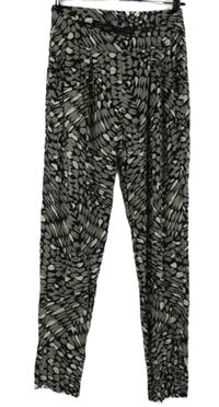 Dámské černo-béžové vzorované teplákové kalhoty Debenhams 