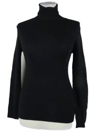 Dámský černý žebrovaný svetrový rolák Primark 