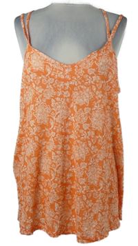 Dámský korálový kytičkovaný volný top TU 