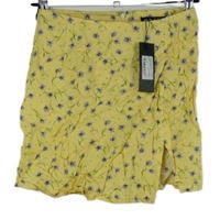 Nové - Dámská žlutá kytičkovaná sukně Motel 