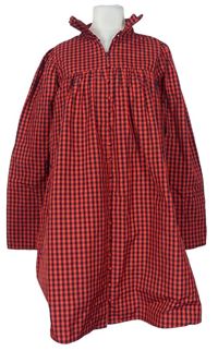 Dámské červeno-černé kostkované košilové šaty H&M