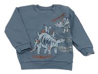 Tmavomodrá mikina s dinosaury Nutmeg
