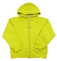 Žlutá propínací mikina s kapucí H&M