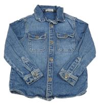 Modrá riflová košilová bunda Primark