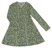 Černé květinové šaty Zara