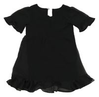 Černé šifonové šaty 