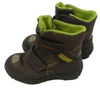 Šedo-zelené kotníkové lehce zateplené boty Superfit vel. 27