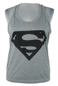 Dámský šedý top Supergirl