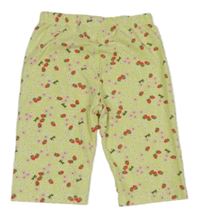 Světlezelené elastické kraťasy s jahodami Kids