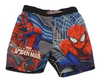 Modro-šedé plážové kraťasy se Spidermanem George