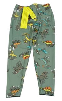 Nové - Khaki legíny s dinosaury Shein