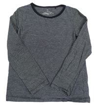 Černo-bílé pruhované triko Next