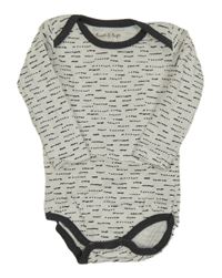 Bílo-antracitové vzorované body 