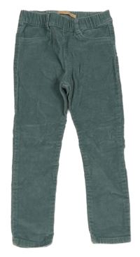 Zelenošedé elastické manšestráky Zara