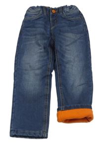 Tmavomodré zateplené rifle C&A