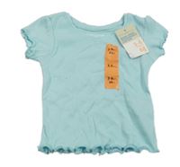 Nové -Světlemodré žebrované tričko Primark